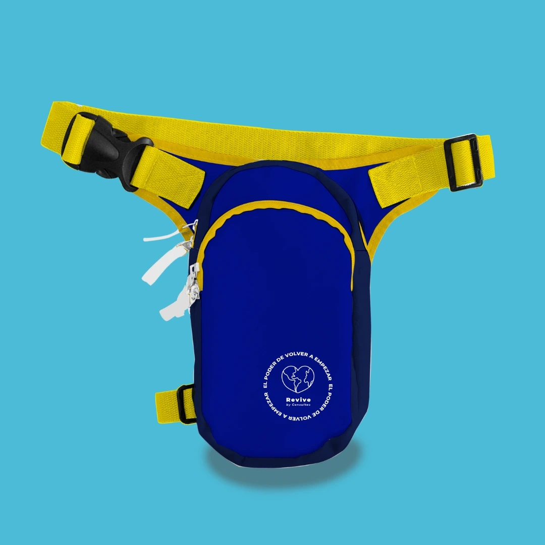 piernera azul rey en fondo claro